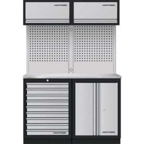 Kraftwerk Tools 3964K-9S-K2IX Mobilio 2-pc combi wall unit, inox
