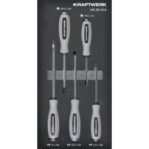 Kraftwerk Tools 105.301.013 BASIC LINE Bandeja para destornilladores de impacto 20x40