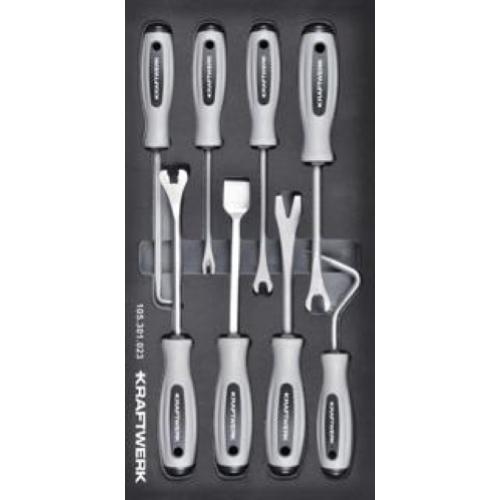 Kraftwerk Tools 105.301.023 Set smontagio 8 pz. Inlay 20x40