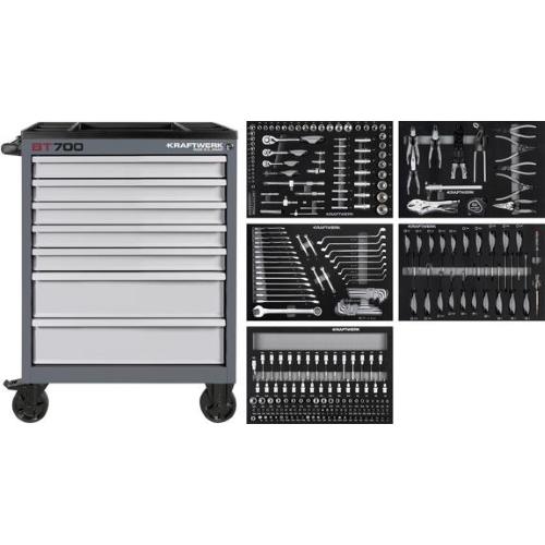 Kraftwerk Tools 102.117.106 Mobile Tool Cabinet BT700, 7 drawers, 274 pcs.