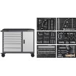 Kraftwerk Tools 102.317.100 Carrello da officina BT1100, 7 cassetti, 300 pz.