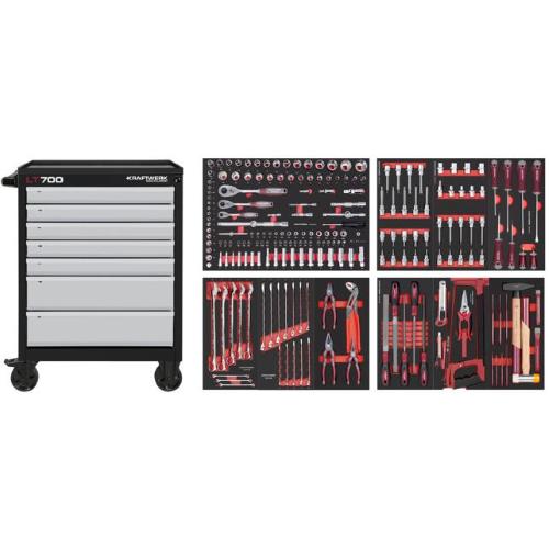 Kraftwerk Tools 102.380.520 Mobile Tool Cabinet LT700 7 drawers 238 pcs.