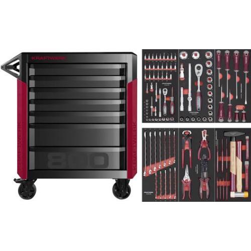 Kraftwerk Tools 102.417.001 PRO LINE Mobile Tool Cabinet PT800 7 drawers 103 pcs.