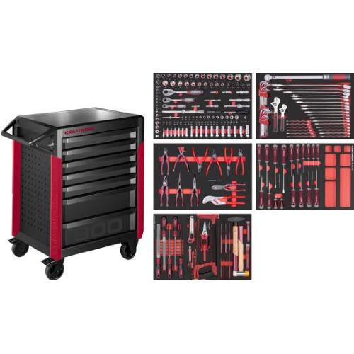 Kraftwerk Tools 102.417.002 PRO LINE Mobile Tool Cabinet PT800 7 drawers 242 pcs.