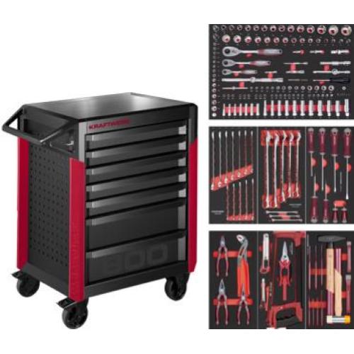 Kraftwerk Tools 102.417.005 PRO LINE Servante d'atelier PT800 7 tiroirs 189 pcs.