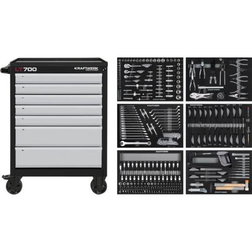 Kraftwerk Tools 102.107.204 LT LINE Tool trolley LT700, 7 drawers, 301-pcs.