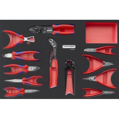 Kraftwerk Tools 105.502.031 Set di pinze KNIPEX EVA3 12 pz. 60x40 cm