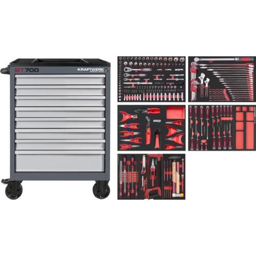 Kraftwerk Tools 102.470.516 BT LINE Mobile Tool Cabinet BT700 8 drawers 243 pcs.