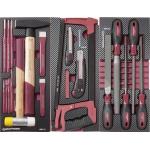Kraftwerk Tools 105.515.003 Assort. di utensili, percussione e da taglio con lime, 40 pz