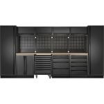 Kraftwerk Tools 3964K-BLK-017-EX MOBILIO-EX BLK Mobili da officina a 6 elementi, Faggio