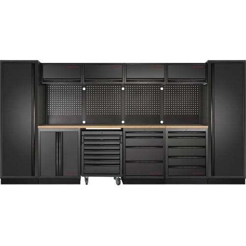 Kraftwerk Tools 3964K-BLK-017-EX MOBILIO-EX BLK 6-elements workstation, beech