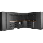 Kraftwerk Tools 3964E-BLK Parete d'officina MOBILIO BLK a 8 elementi Faggio