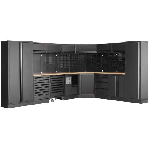 Kraftwerk Tools 3964E-BLK MOBILIO BLK 8-elements work station beech