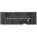 Kraftwerk Tools 3964Q-BLK-IX MOBILIO BLK Mobili da officina a 8 elementi, Inox