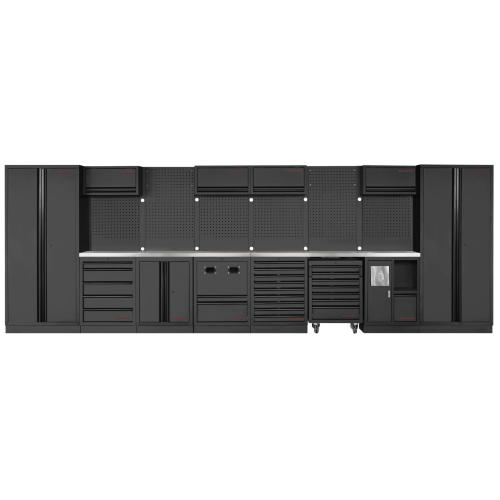 Kraftwerk Tools 3964Q-BLK-IX MOBILIO BLK 8-elements workstation, inox
