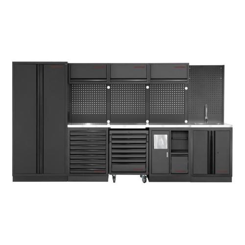 Kraftwerk Tools 3964D-BLK-IX-SANA MOBILIO BLK SANITORY Mueble modular 4 elementos, Inox