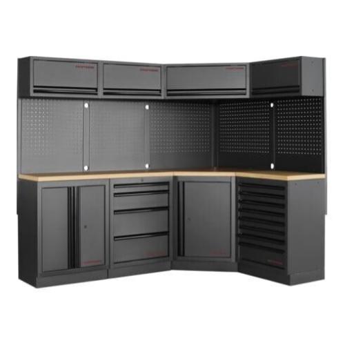 Kraftwerk Tools 3964N-BLK MOBILIO BLK Mueble modular 4 elementos, Haya