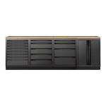 Kraftwerk Tools 3964K-BLK-004 MOBILIO BLK Mobili da officina a 4 elementi, Faggio