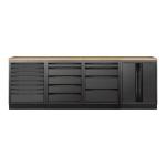 Kraftwerk Tools 3964K-BLK-004-EX MOBILIO BLK Mobili da officina a 4 elementi, Faggio
