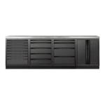 Kraftwerk Tools 3964K-BLK-004-IX MOBILIO BLK Mobili da officina a 4 elementi, Inox