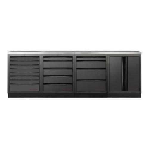 Kraftwerk Tools 3964K-BLK-004-IX MOBILIO BLK 4-elements workstation, inox