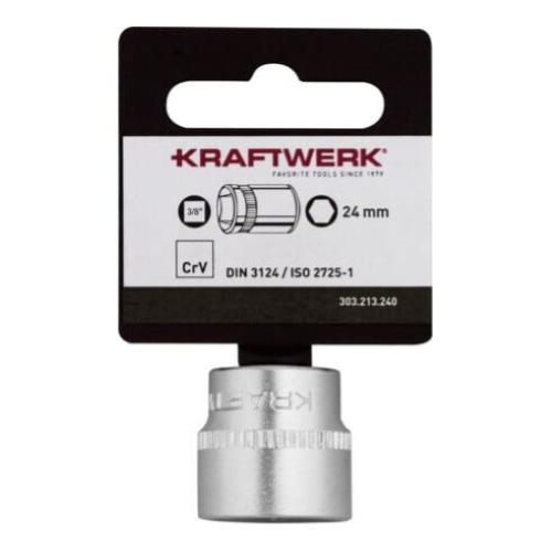 Kraftwerk Tools 303.213.240 BASIC LINE Chiave a bussola 3/8" 24 mm con gancio