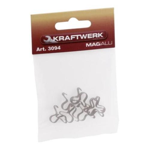Kraftwerk Tools 3094 10 clips de rail magnétique MAGALU 1/4"