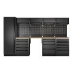 Kraftwerk Tools 3964K-BLK-015 MOBILIO BLK Mobili da officina a 5 elementi, Faggio