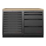 Kraftwerk Tools 3964K-BLK-008 MOBILIO BLK Mobili da officina a 2 elementi, Faggio