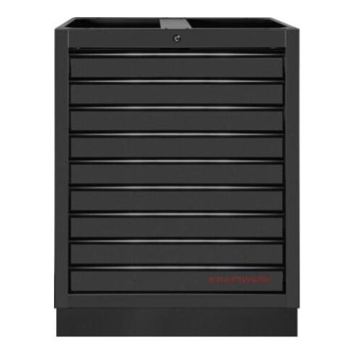 Kraftwerk Tools 3964-13-BLK Meuble bas 9 tiroirs MOBILIO BLK