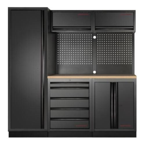 Kraftwerk Tools 3964A-BLK MOBILIO BLK 3-elements work station beech