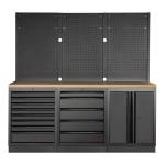 Kraftwerk Tools 3964K-BLK-006 MOBILIO BLK Mobili da officina a 3 elementi, Faggio