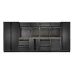 Kraftwerk Tools 3964K-BLK-013 MOBILIO BLK Mobili da officina a 6 elementi, Faggio