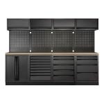 Kraftwerk Tools 3964K-BLK-020 MOBILIO BLK Mobili da officina a 4 elementi, Faggio