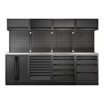 Kraftwerk Tools 3964K-BLK-020-IX MOBILIO BLK Mobili da officina a 4 elementi, Inox