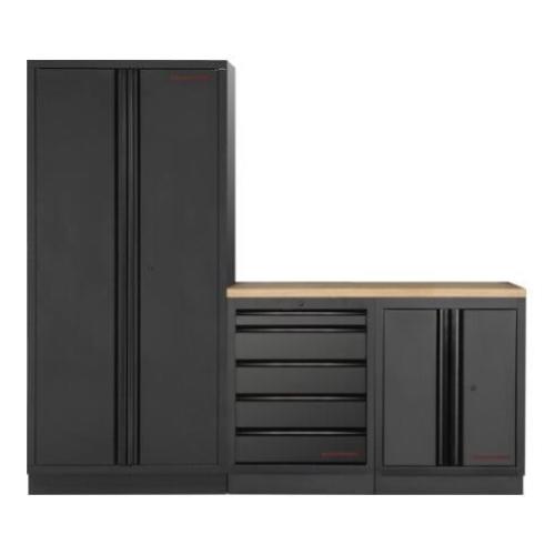 Kraftwerk Tools 3964K-BLK-012 MOBILIO BLK 3-elements workstation, beech