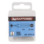 Kraftwerk Tools 2711-5 1/4'' Inserto Pozidriv 25 mm Nr. 1, 5 pz.