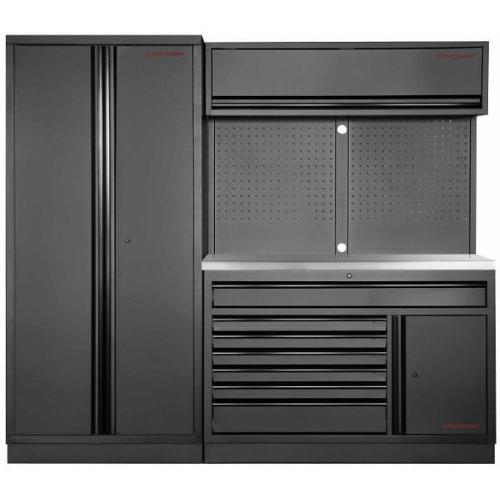 Kraftwerk Tools 3964K-BLK-022-IX MOBILIO BLK 2-elements workstation wide, inox