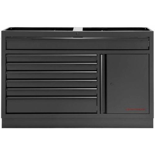 Kraftwerk Tools 3964-02-W-BLK MOBILIO Armoire à tiroirs 1360 mm 7 tiroirs 1 porte BLK