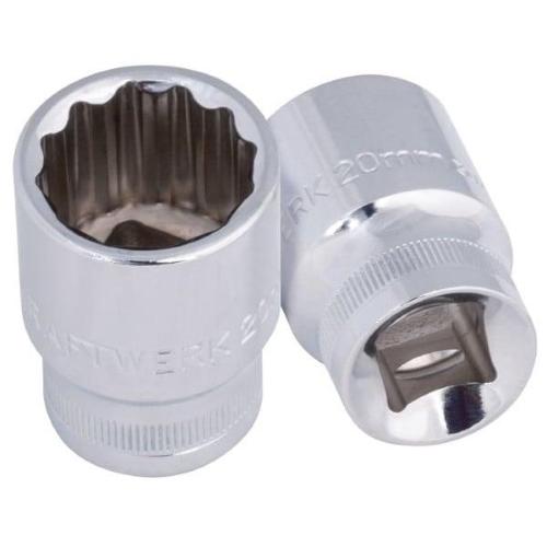 Kraftwerk Tools 302.202.202 Socket, 12 pt., 38 mm, 1/2", 10mm