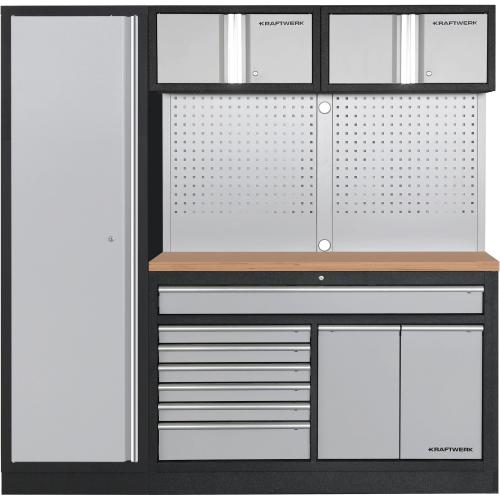 Kraftwerk Tools 3964K-H1W2-K2 MOBILIO 2-pc. combi wide, perforated wall, 1d locker, Beech