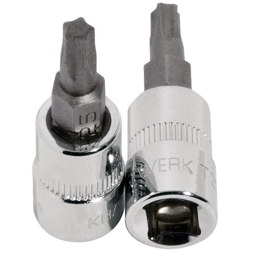 Kraftwerk Tools 115009 1/4" dr. 5-star TX bit-socket TS 9