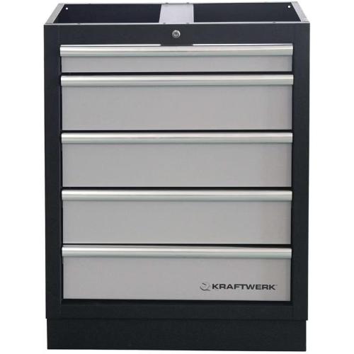 Kraftwerk Tools 3964AIX Mobilier d'atelier 3 éléments MOBILIO Acier inoxidable